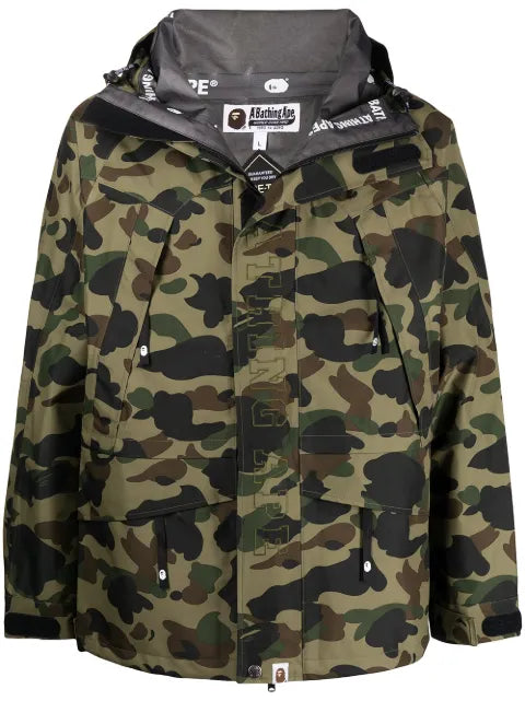 A BATHING APE® camouflage-print zip-up jacket