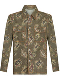 ETRO paisley-print denim shirt jacket