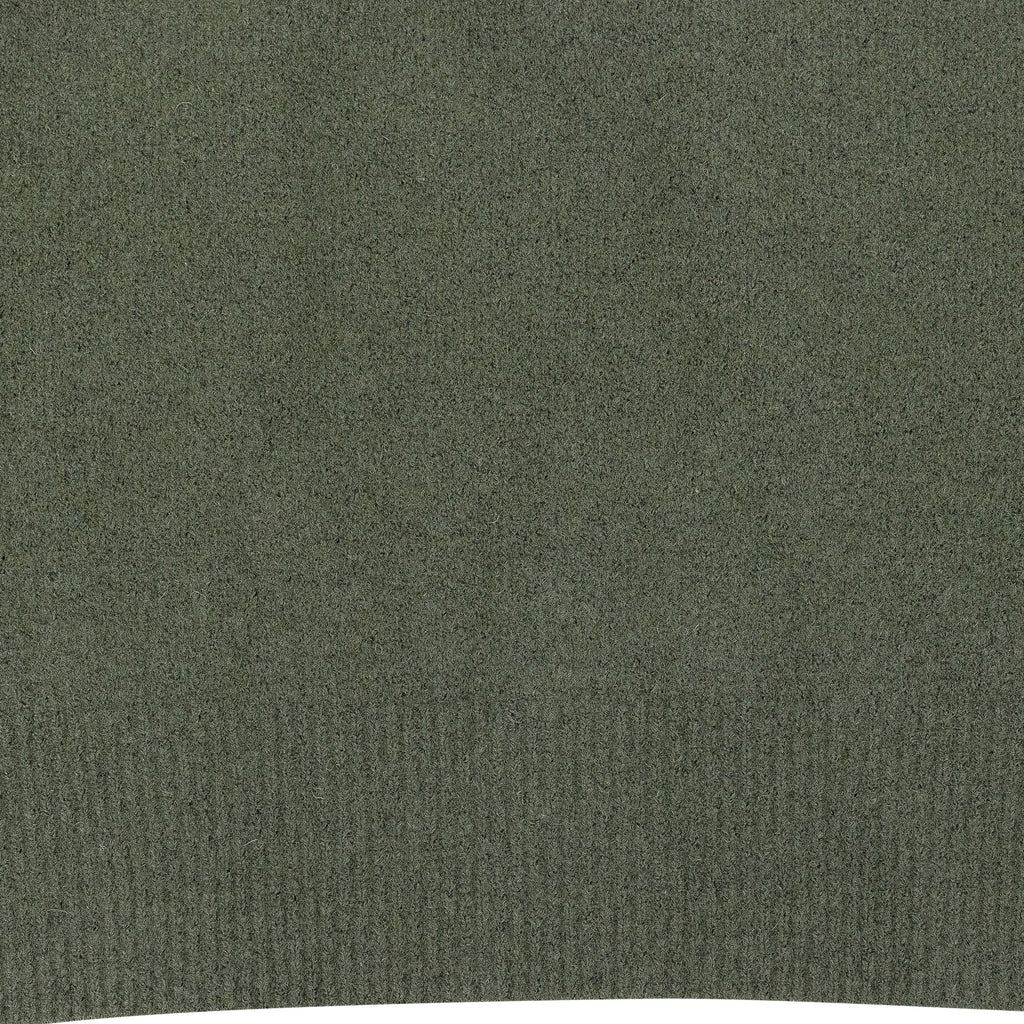 GREEN BOILED WOOL TURTLENECK SWEATER