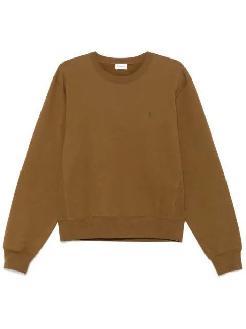 Saint Laurent logo-embroidered sweatshirt
