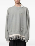 Maison MIHARA YASUHIRO layered-design distressed sweatshirt