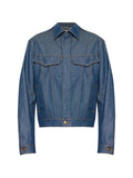 Moschino contrast-stitch denim jacket