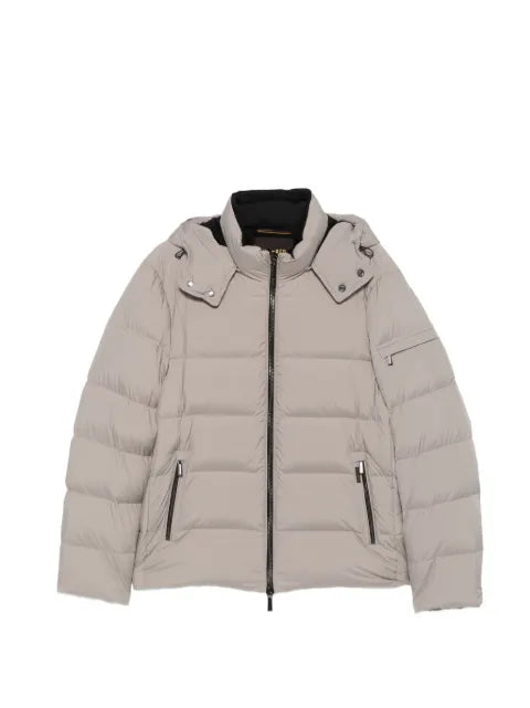 Moorer Brett hooded quilted jacket