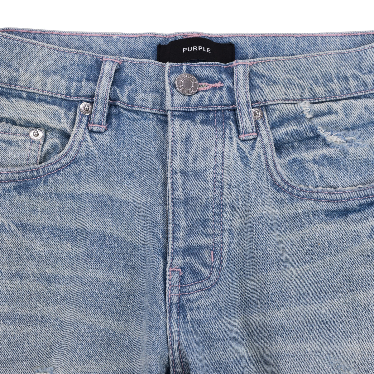 Light Indigo Skinny Garda Repairs Jeans