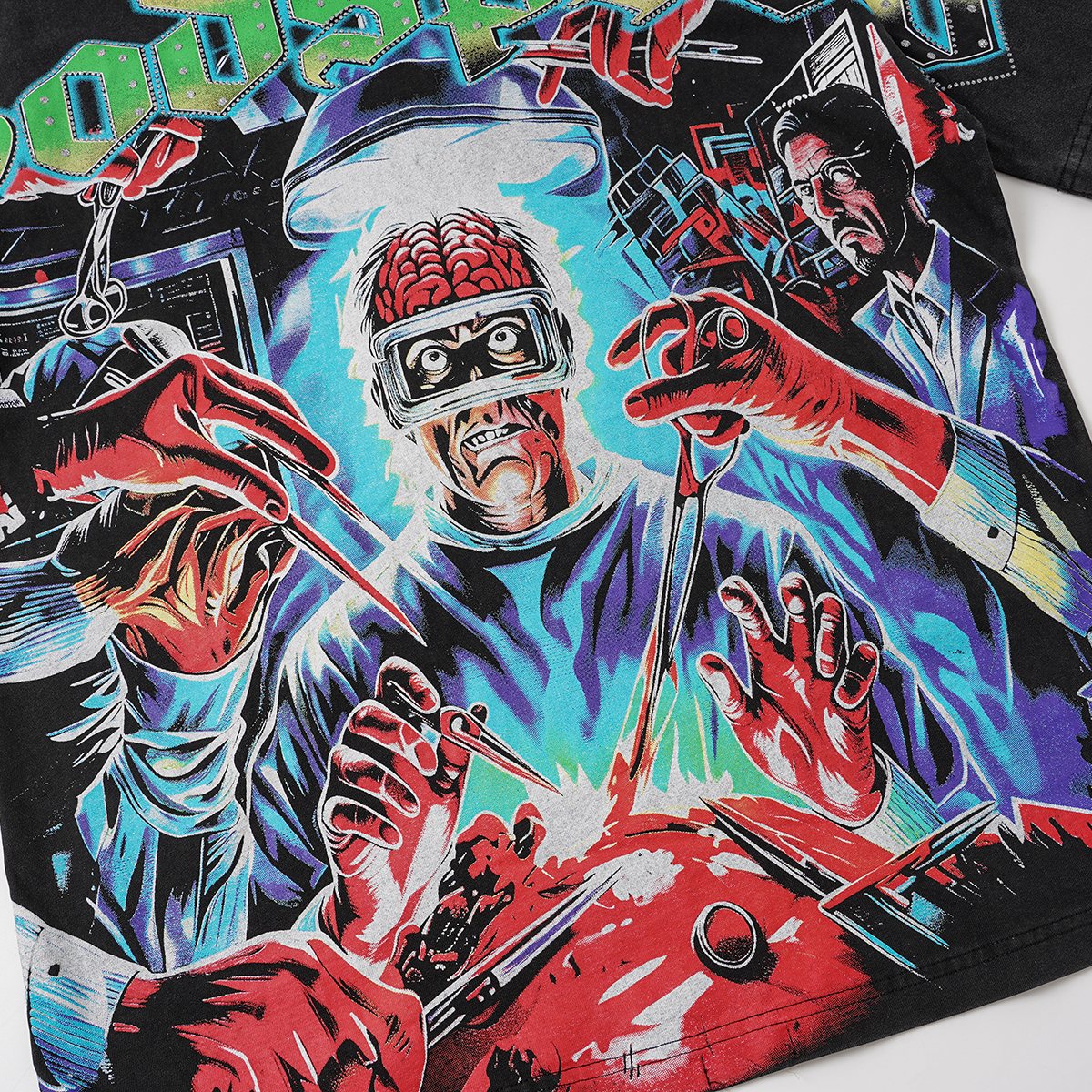 Godspeed Washed Black Rock Graphic T-Shirt