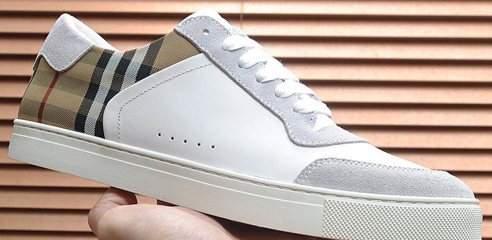 Burberry Check Panel Low-Top Sneakers - Rubber Outsole
